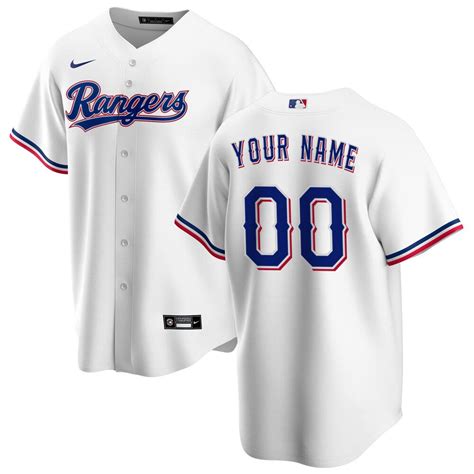 men's texas rangers nike white home replica custom jersey|Official Texas Rangers Custom Jerseys, Customized Rangers .